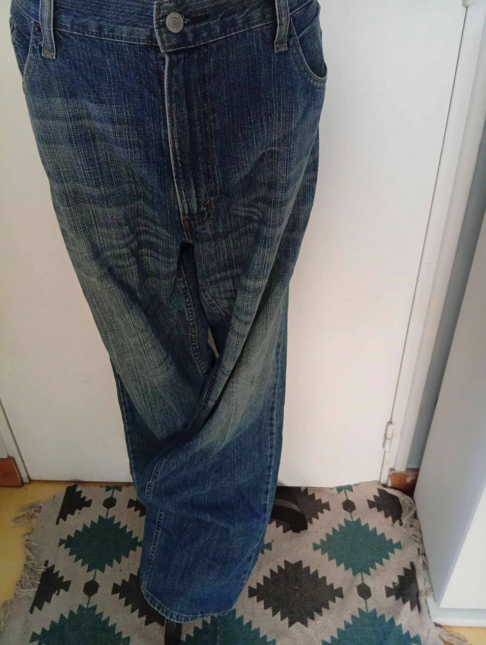 Rechte pasvorm Levi's 💯 katoen lichte slijtage onderaan – photo 2